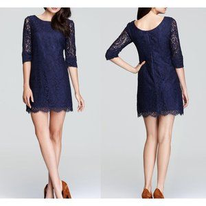 Revolve Shoshanna Black Patricia Lace Dress Sz 2